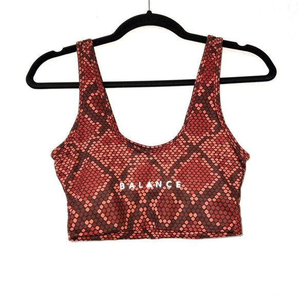 Balance Athletica‎ Red Copperhead Ascend Sports Bra Size Small - Picture 7 of 8